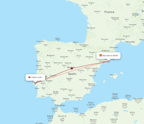 Barcelona to Lisbon