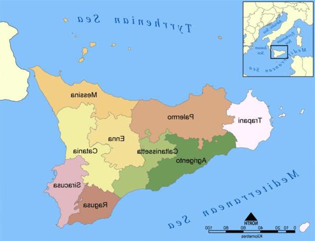 Mapas y planos detallados de Sicilia