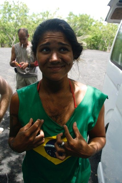 Skibunda at Cerro Negro Volcano in Nicaragua
