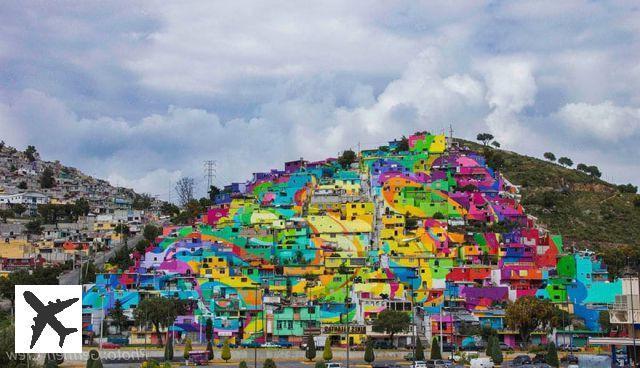 Au Mexique, une gigantesque oeuvre de street-art égaie une favela