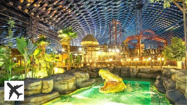 El parque de atracciones cubierto más grande del mundo se encuentra en Dubai.