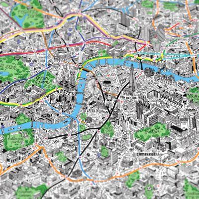 carte drôle de Londres Jenni Sparks