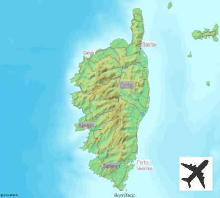 Mapas y planos detallados de Córcega