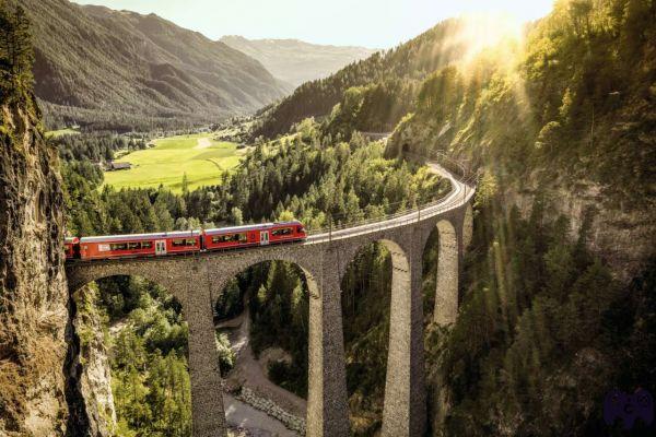 Suíça de trem