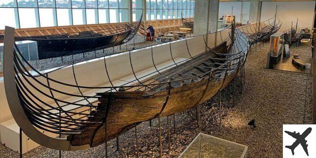 Roskilde town Viking ship museum and cathedral