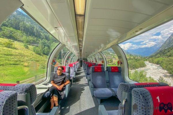 Switzerland panoramic trains