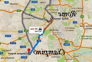 Transfert entre l’aéroport Ciampino et Rome