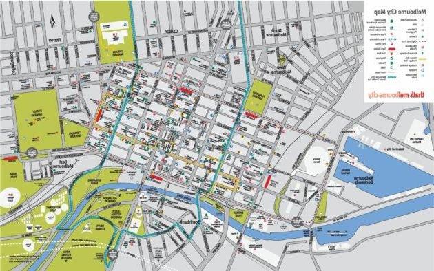 Cartes et plans détaillés de Melbourne