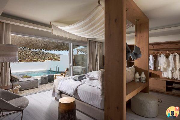 Hôtels à Mykonos – 12 options avec la chambre de rêve