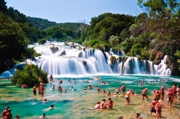 La cascade de Skradinski buk en Croatie