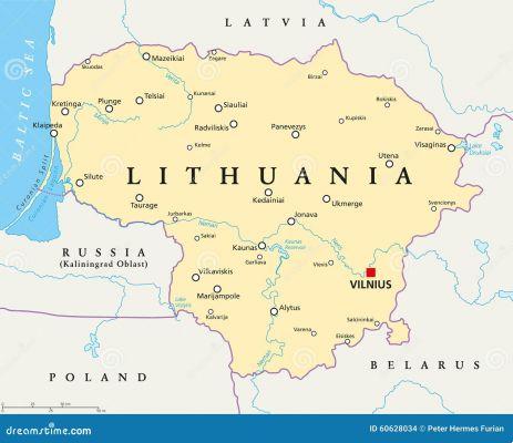 Mapas da Lituânia