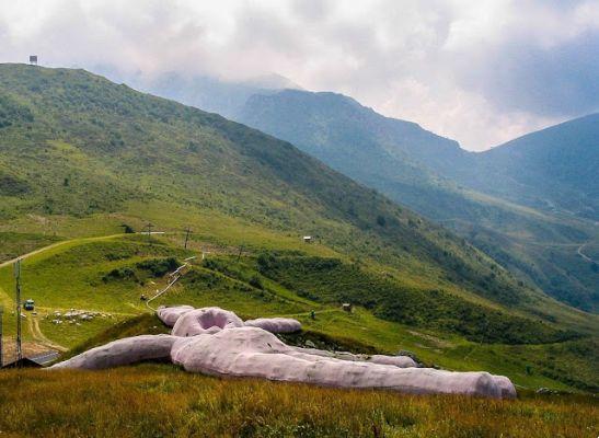 The giant pink rabbit by Colleto Fava - What is it and where is it?