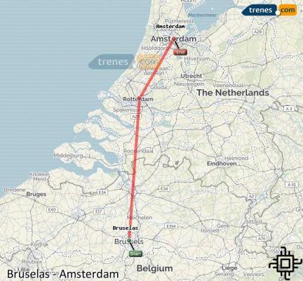 Comment se rendre de Bruxelles à Amsterdam