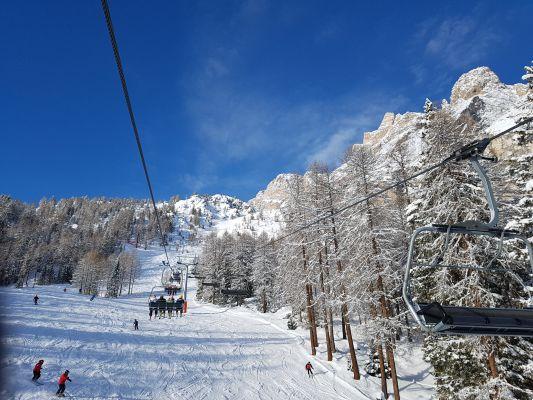 Places to see snow and ski in Italy