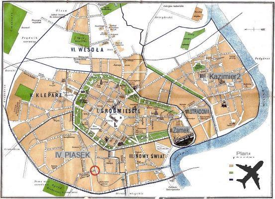 Cartes et plans détaillés de Cracovie