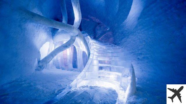 This is icehotel 365, the permanent ice hotel in Lapland