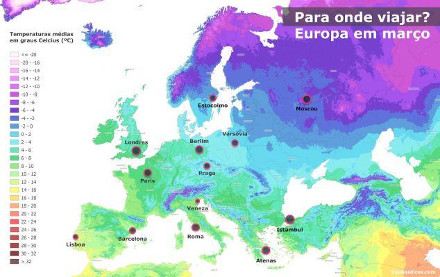 7 destinations pour voyager en mars en Europe