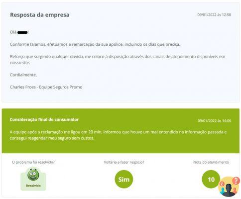 Seguros Promo no Reclame Aqui – Our evaluation