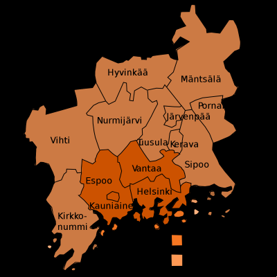 Région d'Helsinki