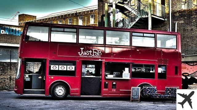 Um ônibus italiano e vegano em Londres