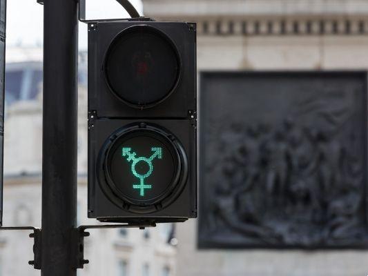 LGBT traffic lights for London gay pride