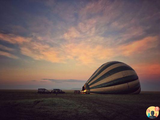 Paseo en globo en Serengeti, Tanzania