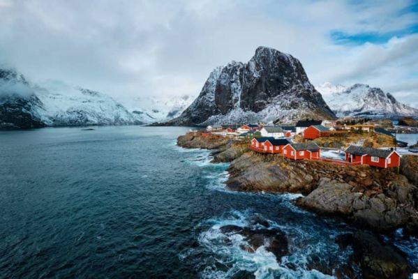 Pueblos de pescadores en noruega