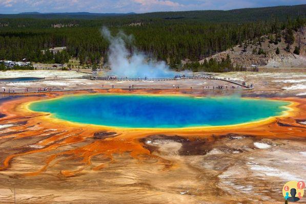 Parque Nacional de Yellowstone en los Estados Unidos