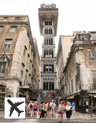 Montez dans l’ascenseur de Santa Justa au cœur de Lisbonne