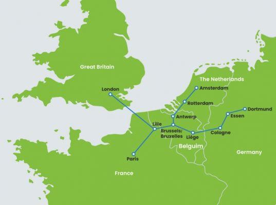 eurostar amsterdam london train routes