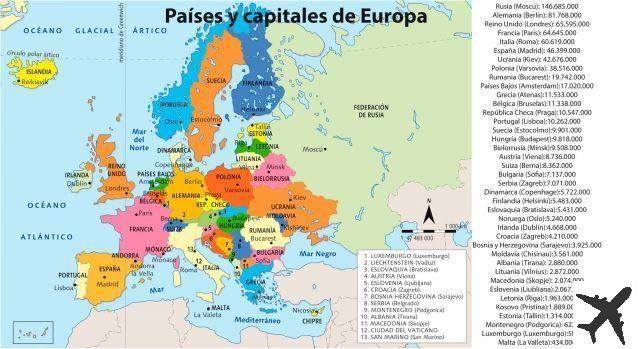 European countries of eastern Cyprus