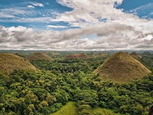 As Colinas de Chocolate de Bohol, nas Filipinas