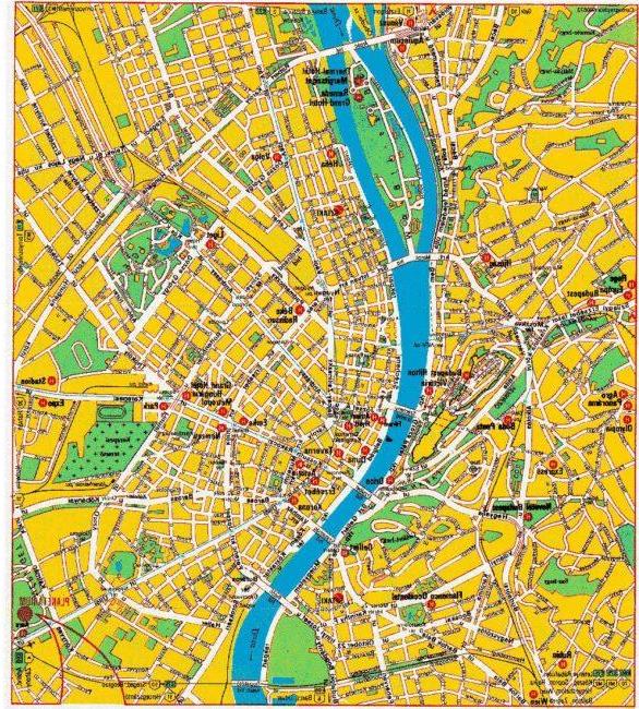 Mapas e planos detalhados de Budapeste