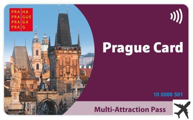 Carte touristique de Prague tarjeta prague