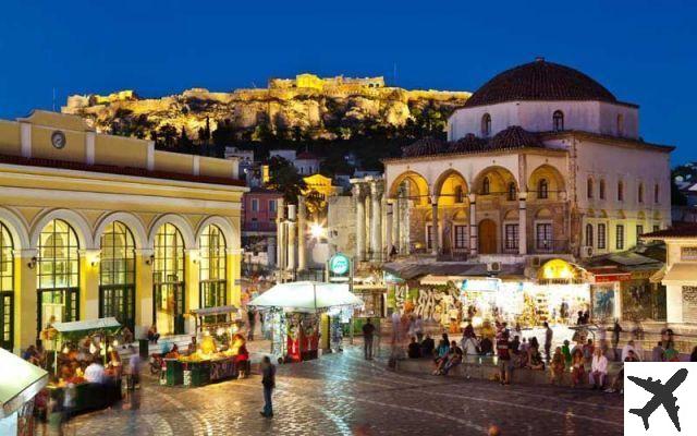 Quartier de Monastiraki à Atenas