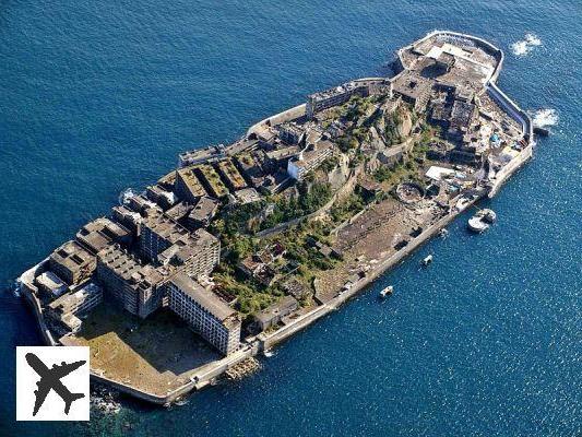 The mysterious ghost town on Hashima Island, Japan.