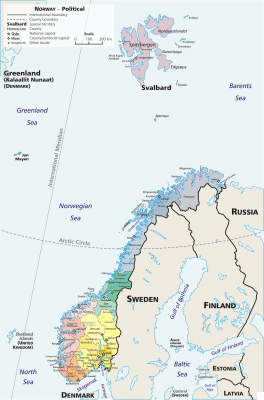 régions de Norvège