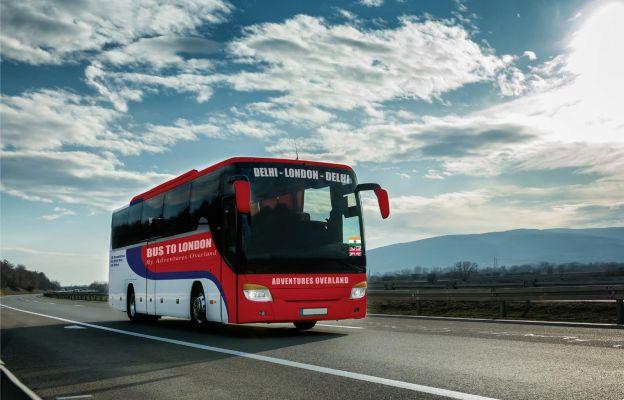 Viaje por Nova Delhi, Londres em ônibus de luxo para Londres 70 dias